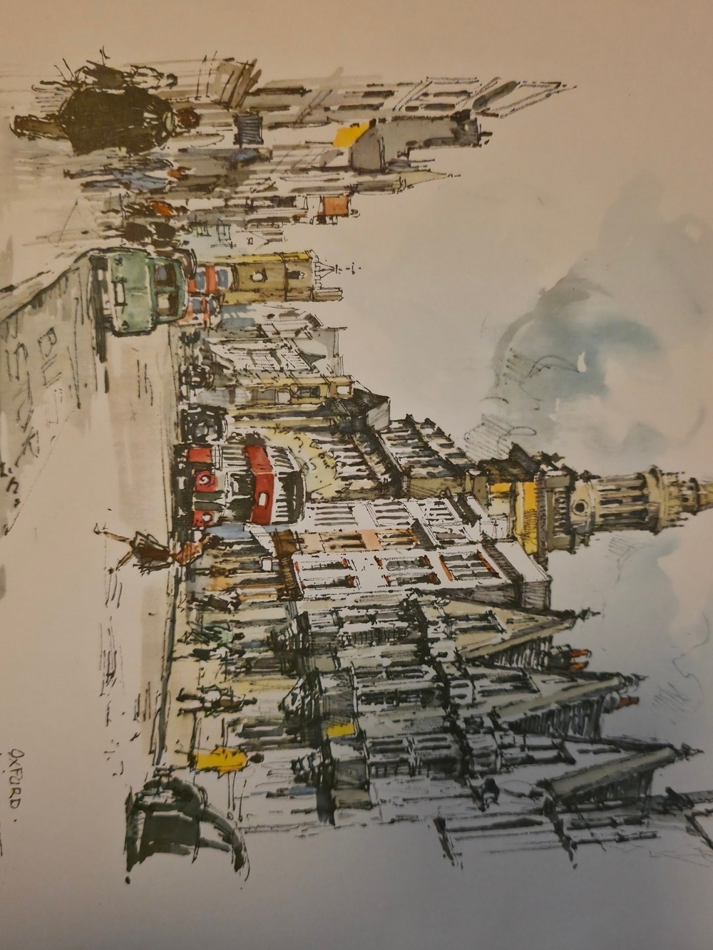 4/$25 Deal! Vintage Oxford High Street Scene From London - Picture 9 of 10